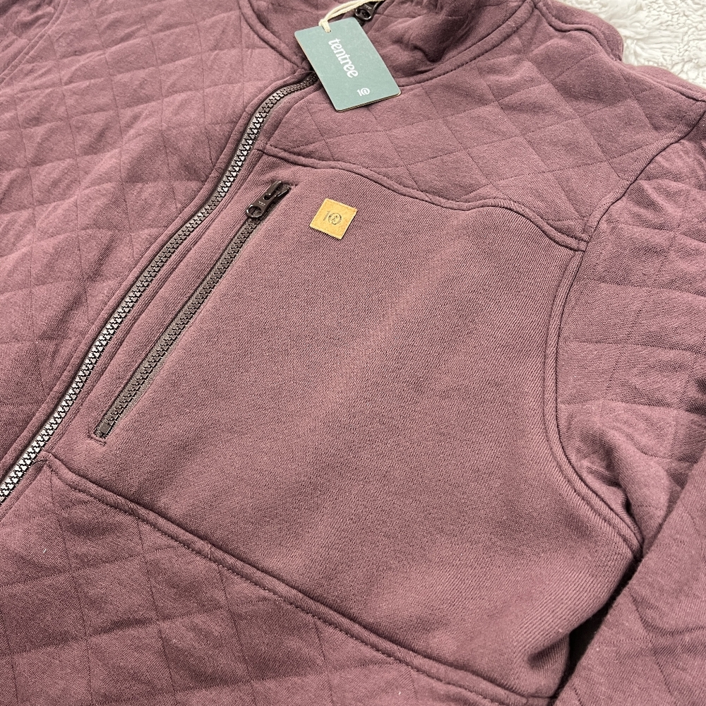 Tentree | Quilted Full Zip • Organic Cotton | Size Large | NWT - Picture 4 of 16